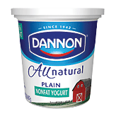 Dannon&nbsp;Yogurt&nbsp;7 Benefits Plain Nonfat Full-Size Picture